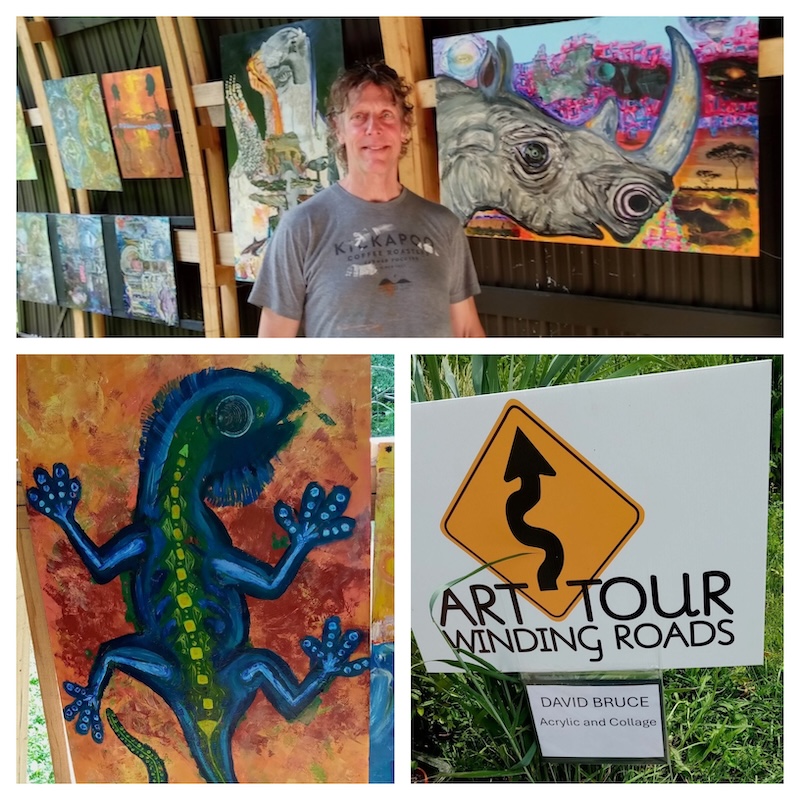 David art show collage