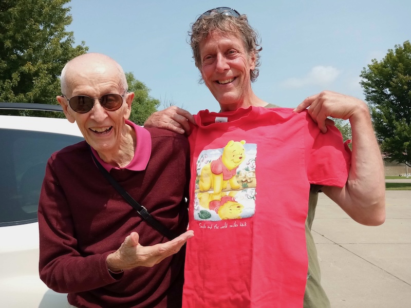Pooh Bear T-shirt for Grampa David