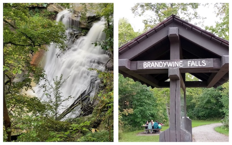 Brandywine Falls collage