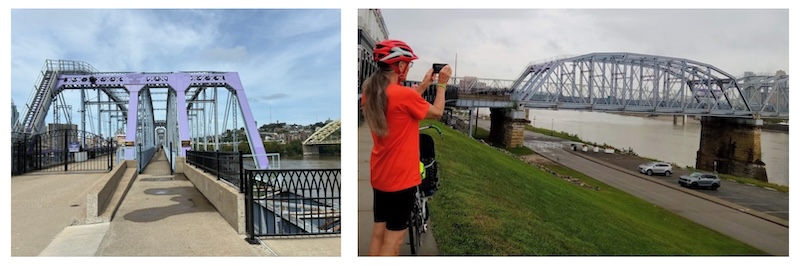 Bridge from Newport, KY to Cincinnati collage