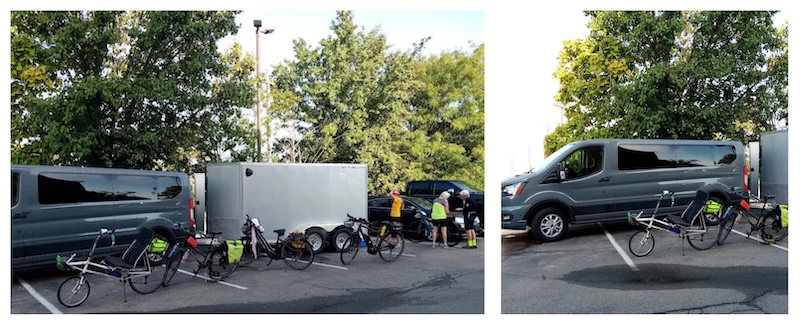 Morning pre-ride activity collage